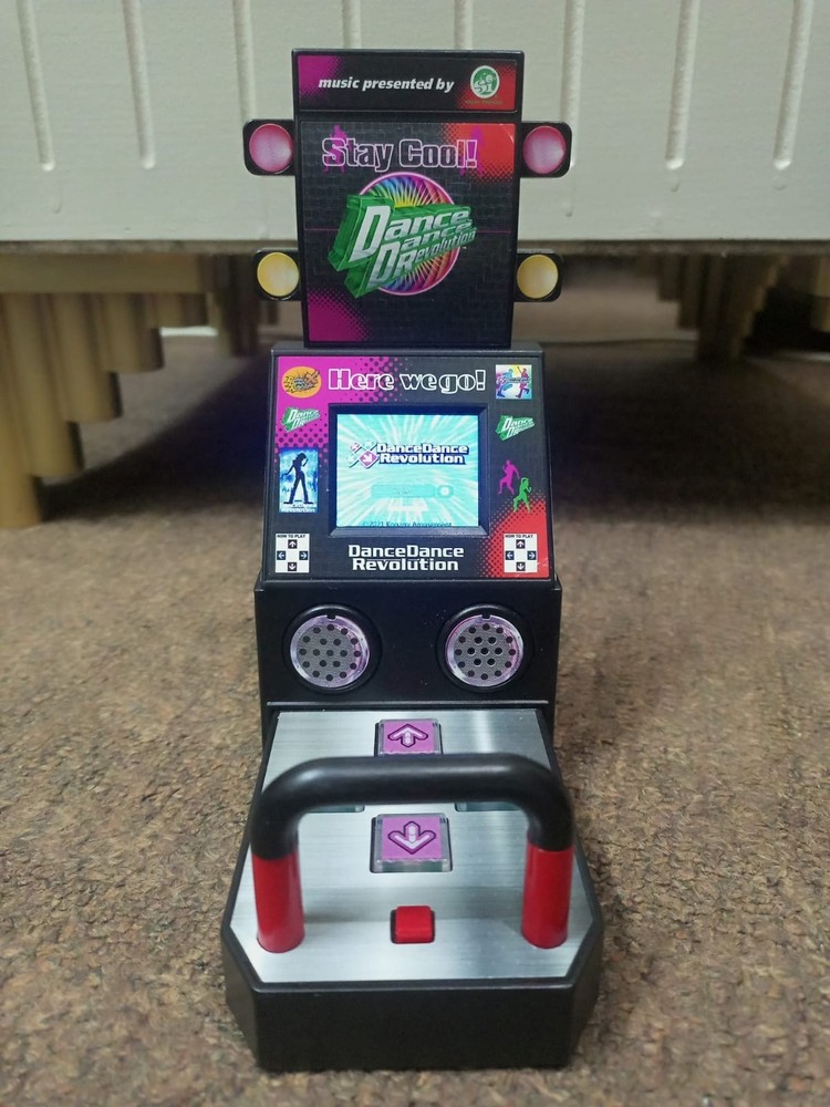 Tiny Arcade Boardwalk Arcade Dance Dance Revolution, Red, Miniature