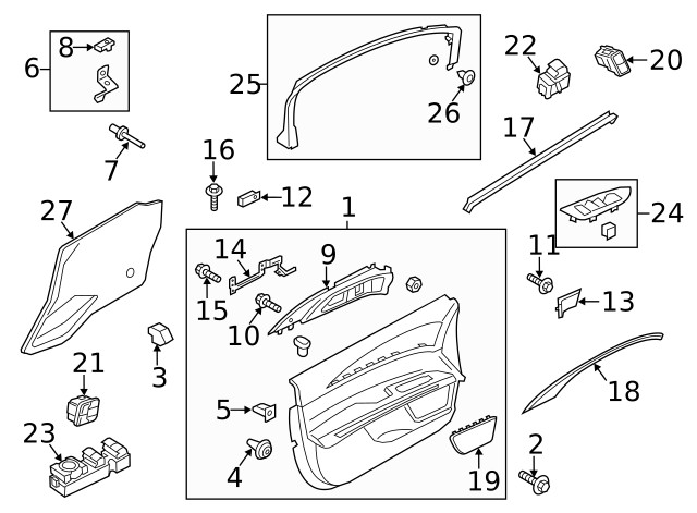 Genuine Door Trim Panel Screw W708392-S424