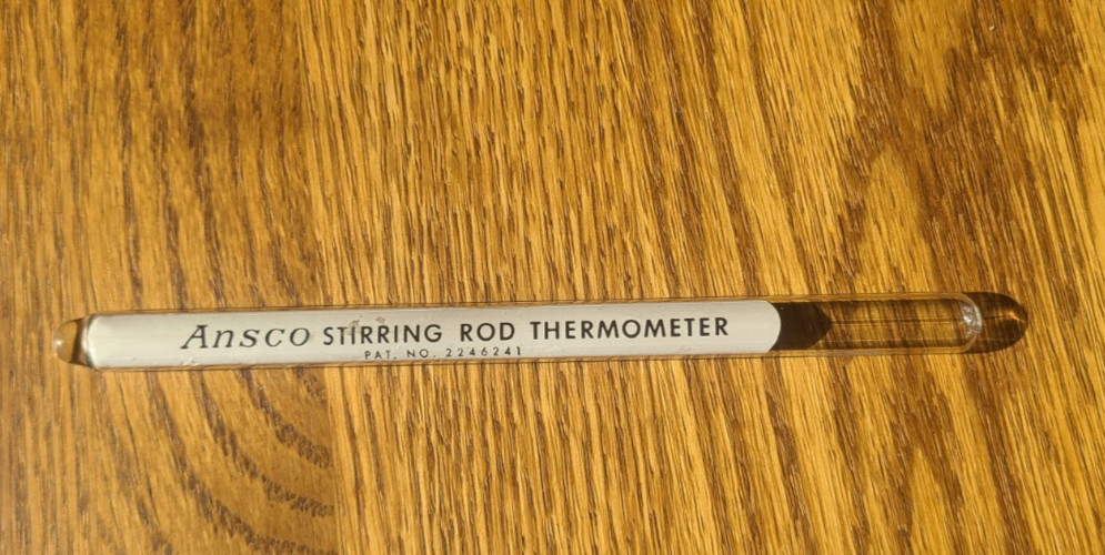 Vintage Ansco Stirring Rod Thermometer