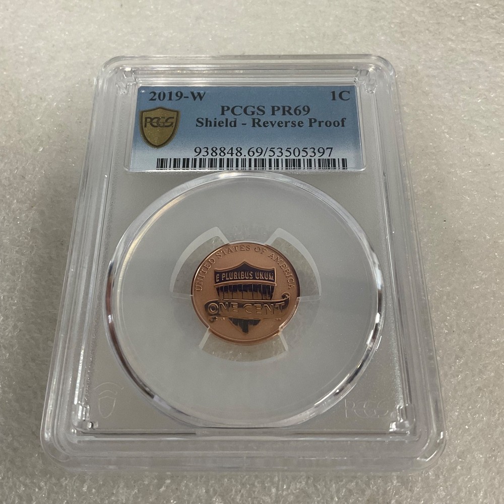 2019-W 1C Shield Reverse Proof PCGS PR69 Gold Shield Cert#53505397