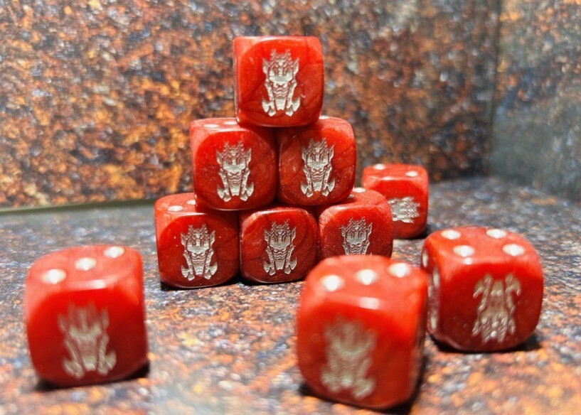 Iron Hills, Custom Inspired Dice