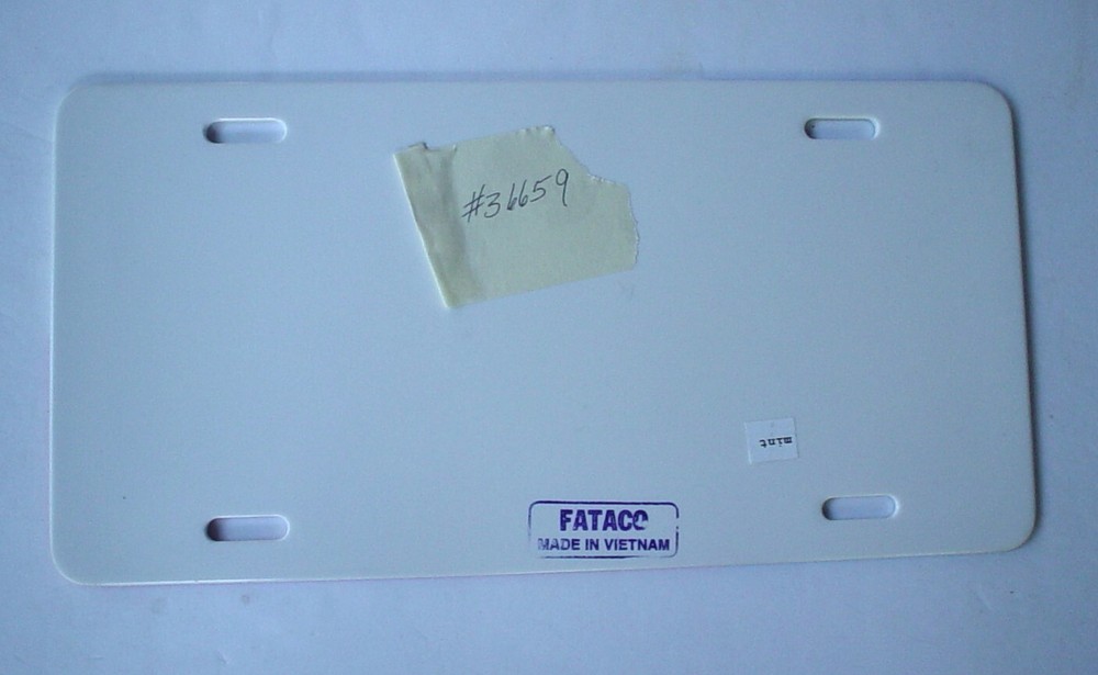 Texas Booster License Plate Lone Star Thick Plastic
