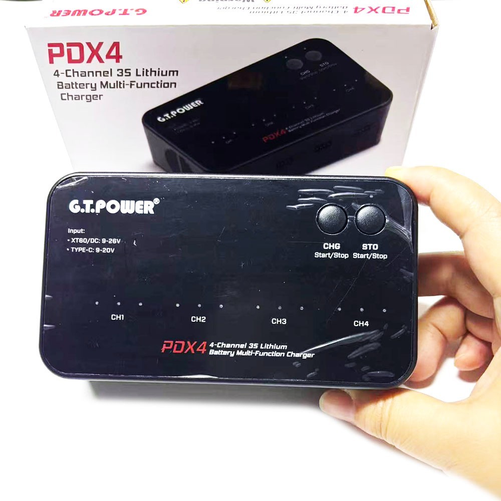 GT Power PDX4 1S 2S 3S LiPo Multi-Function Battery Balance Charger for RC Model