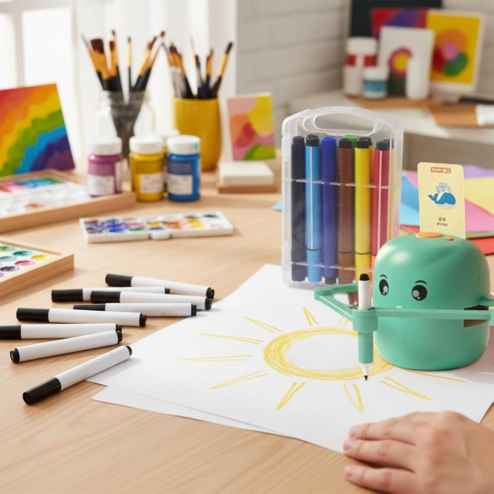 Drawing Robot Pen 18-Pieces Smooth Writing Paint Tools Educational