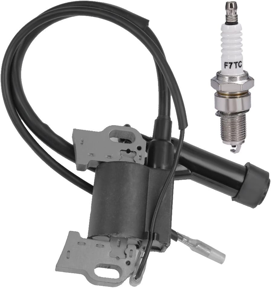 Ignition Coil + Spark Plug Replacement for 196cc 6.5HP 3500 4000 Watt Gas Engine