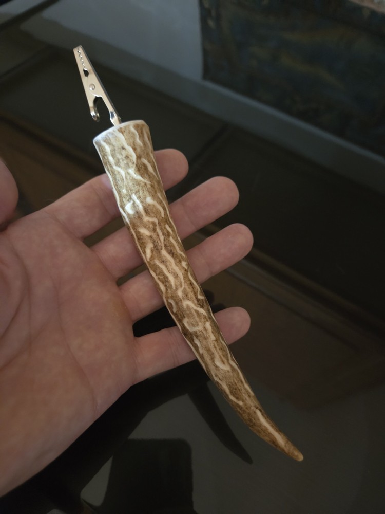 Genuine Deer Antler Rouch Clip