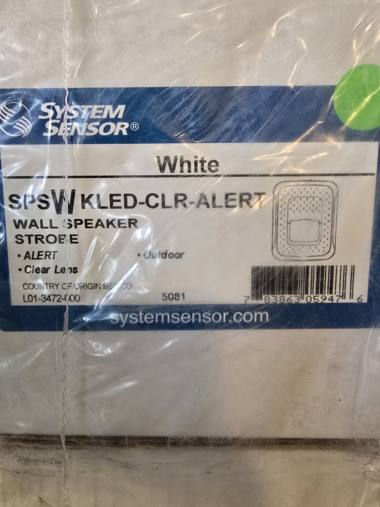 4X SYSTEM SENSOR SPSWKLED-CLR-ALERT