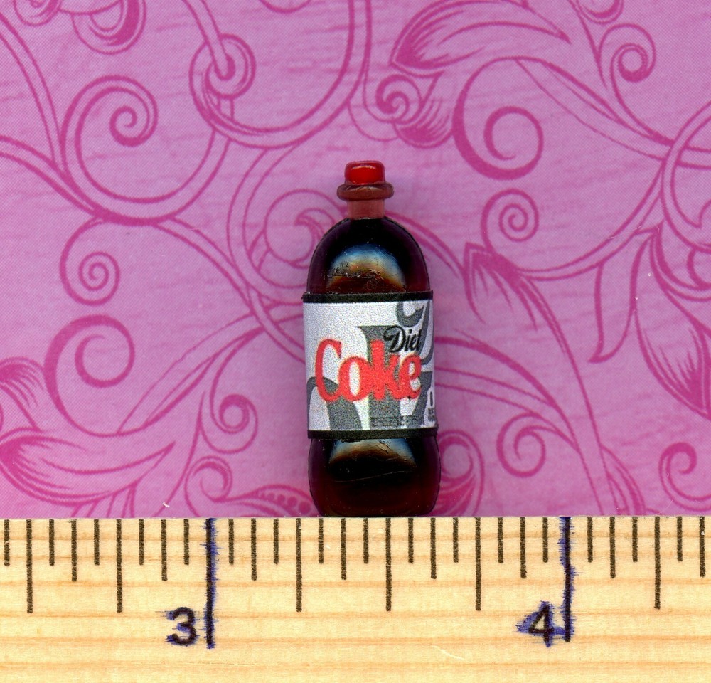 Dollhouse Miniature Size Cola Pop Bottle # DC