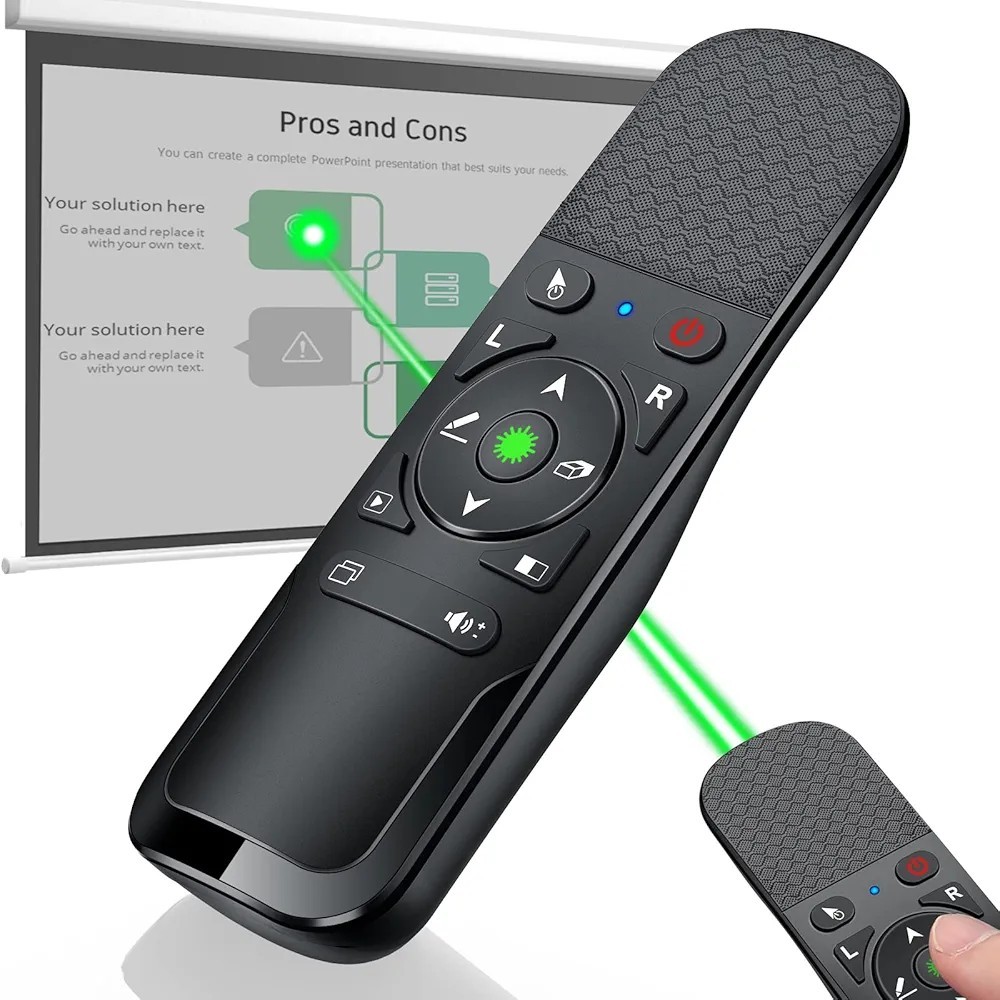 Presentation Clicker Air Mouse Function Wireless Presenter - By DINOSTRIKE