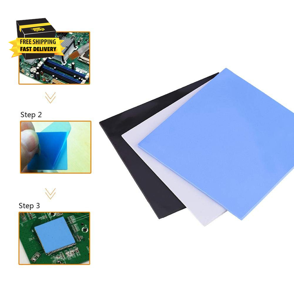 CPU Thermal Pad, 100X100X2Mm, Silicone, Universal, Chassis Mount ⭐️⭐️⭐️⭐️⭐️
