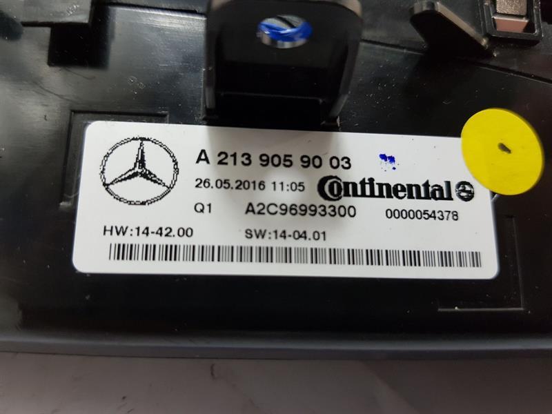 2016-2020 W213 MERCEDES E-CLASS HEATER CONTROL PANEL ASSEMBLY A2139059003