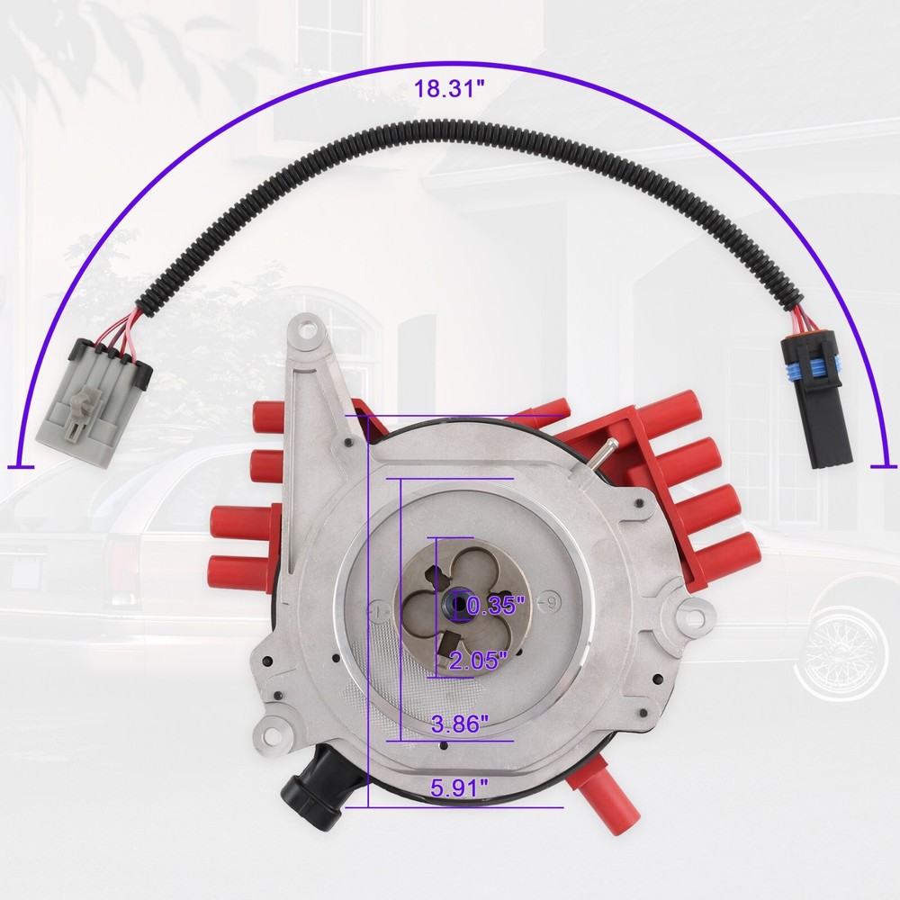 New Ignition Distributor & Harness For Optispark LT1 Chevy Camaro Corvet Caprice