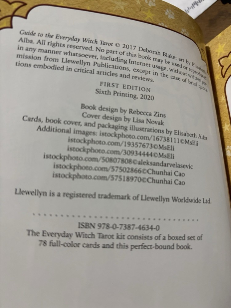 Everyday Witch Tarot Deck & Guidebook Set Deborah Blake 78 Cards & 264 Page Book