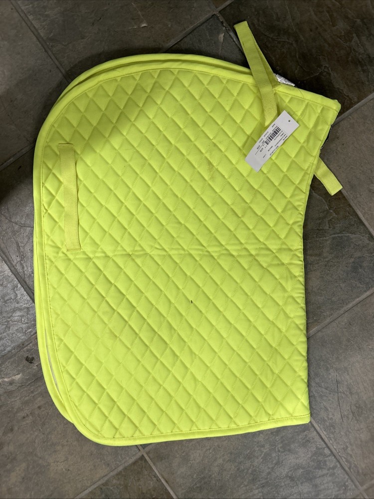 Reflective Square Saddlepad Neon Yellow