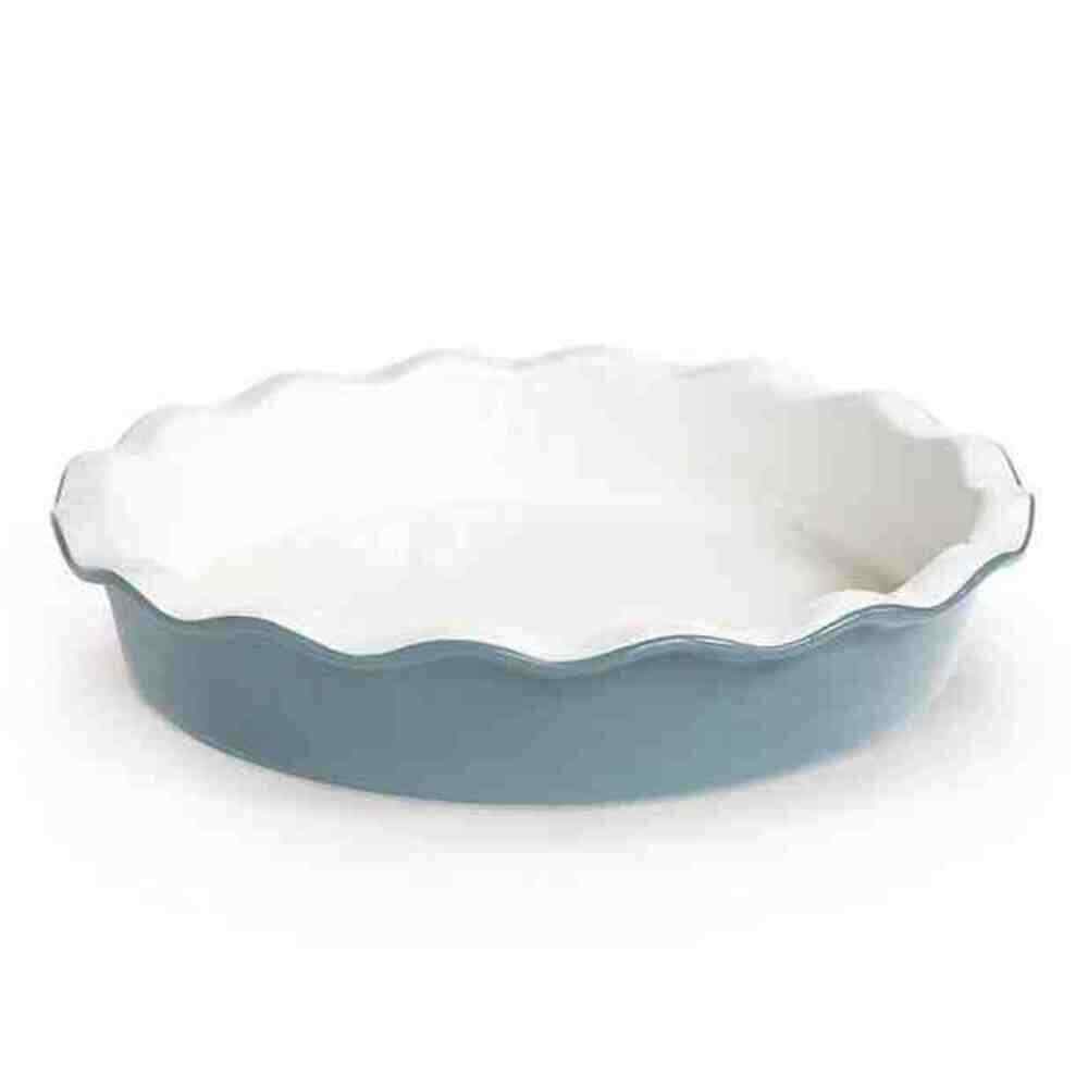 Round Ceramic Pie Dish | Wave Edge | Kook