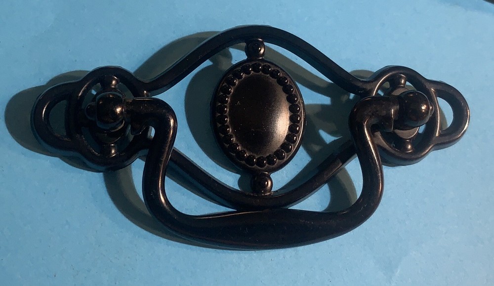 Vintage Hardware Chippendale Colonial Black drawer pull handle...3" centers