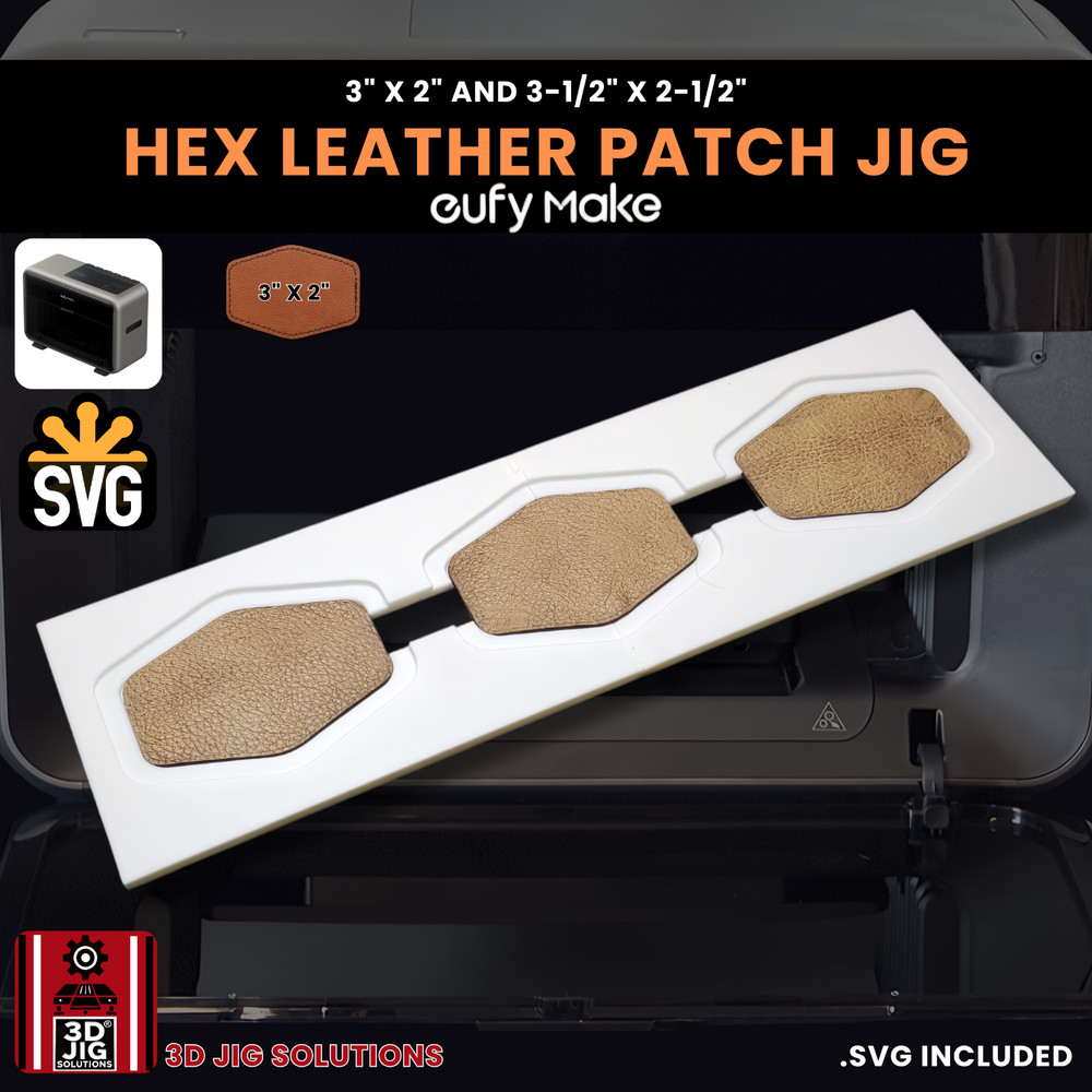 EufyMake E1 Jig | Hex Hat Patch UV Printer Fixture, UV Printing Alignment Tool