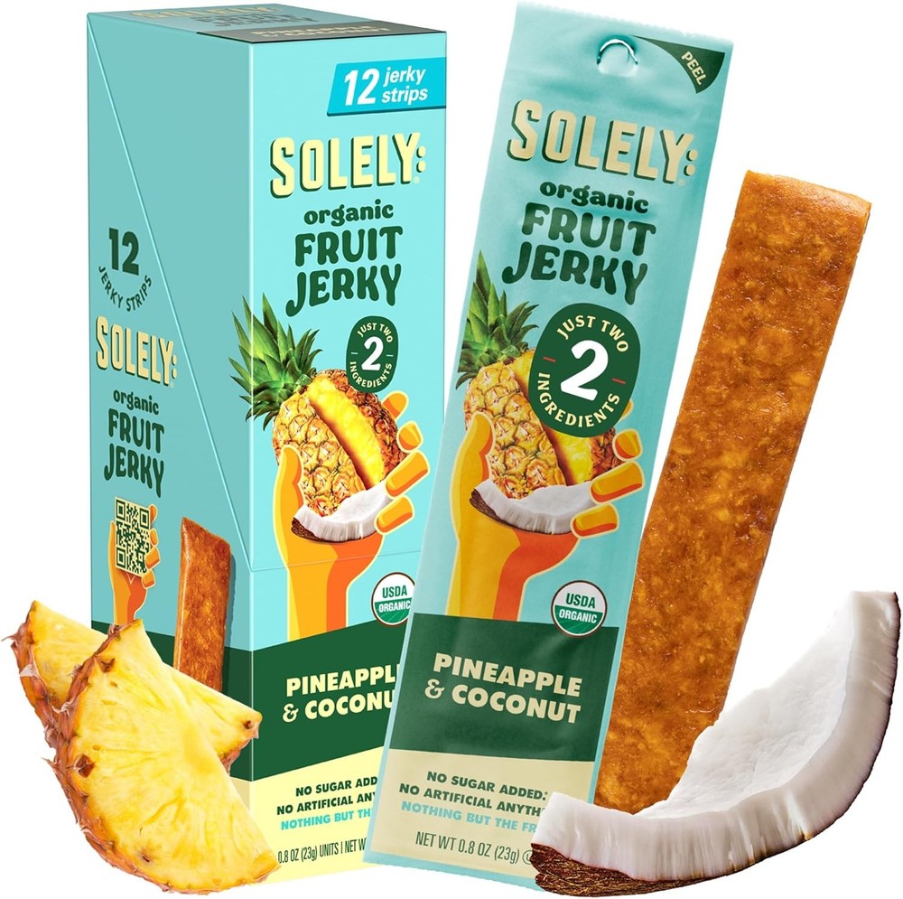 - Organic Pine Coconut Fruit Jerky - 12 Indivily Wrapped