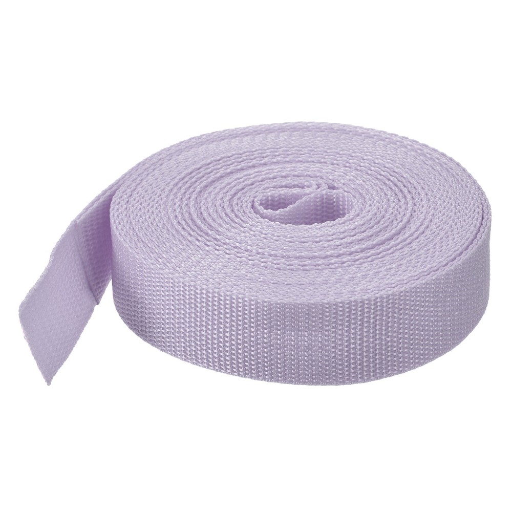 Lightweight Polypropylene Webbing Strap 3.8cm 10 Yard Light Purple