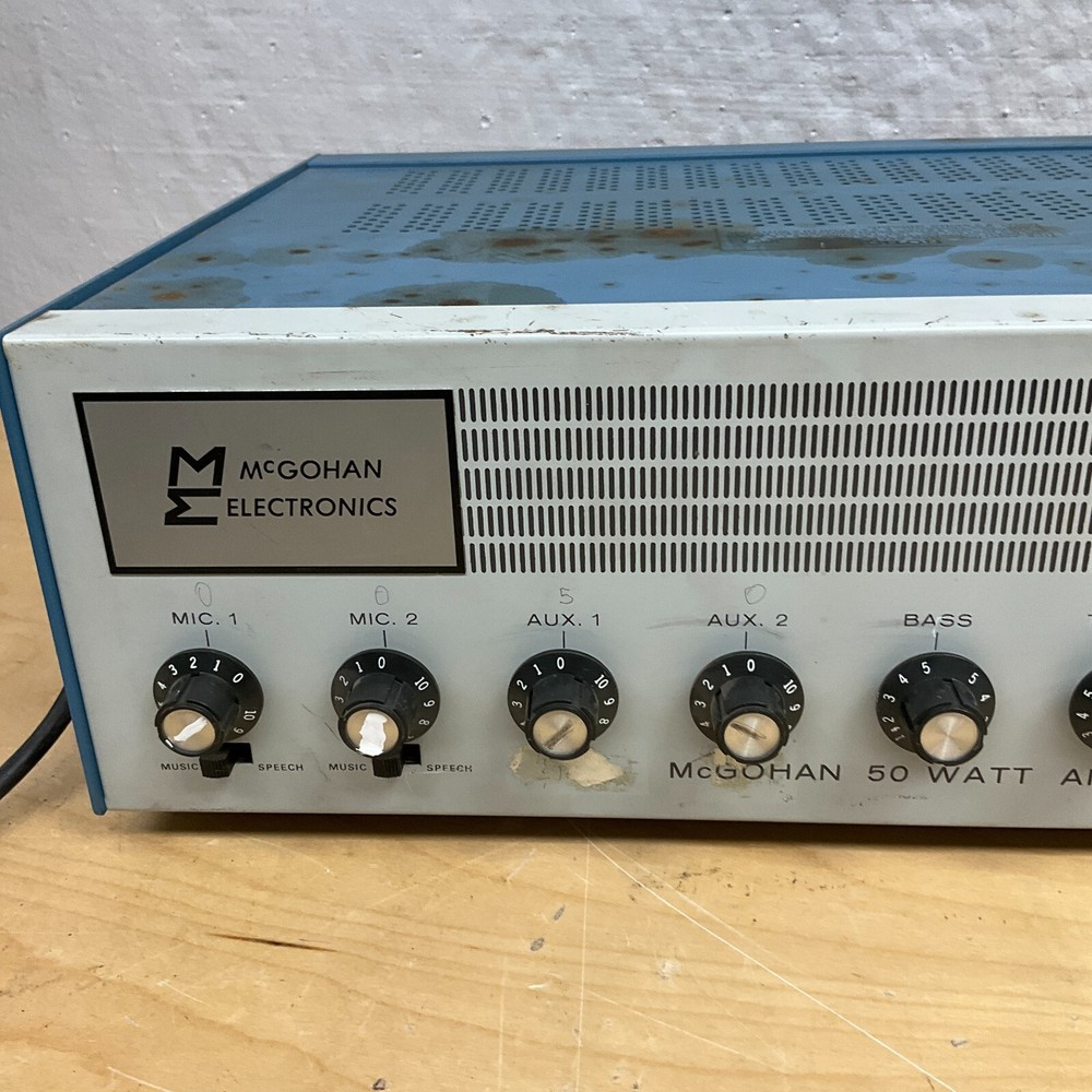 McGohan 50 Watt Amplifier Model MS504 Tested and Working