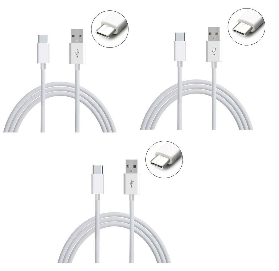 For Samsung Type C USB Fast Charging Data Sync Cable Lead Wire White