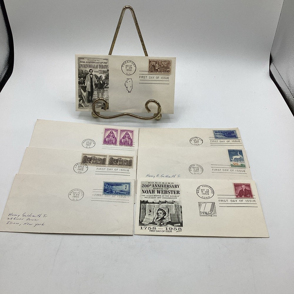 (7) Vintage 1950’s First Day Issue Lot