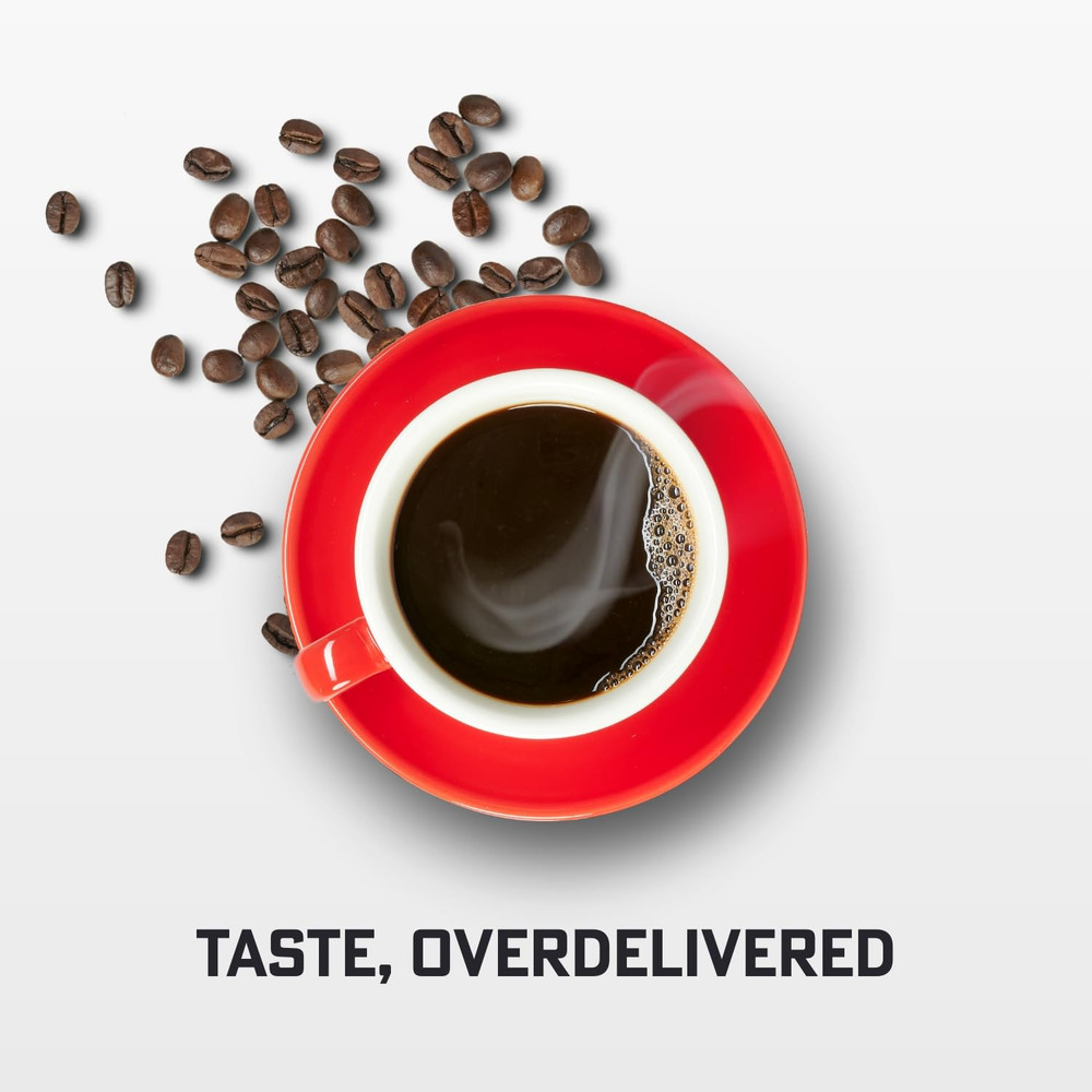 50% Decaf, Medium Roast Ground Half-Caf Coffee, 100% Arabica, Kosher Certified,