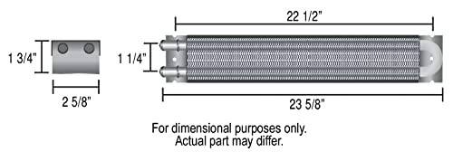 13224 Frame Rail Transmission Cooler,Black