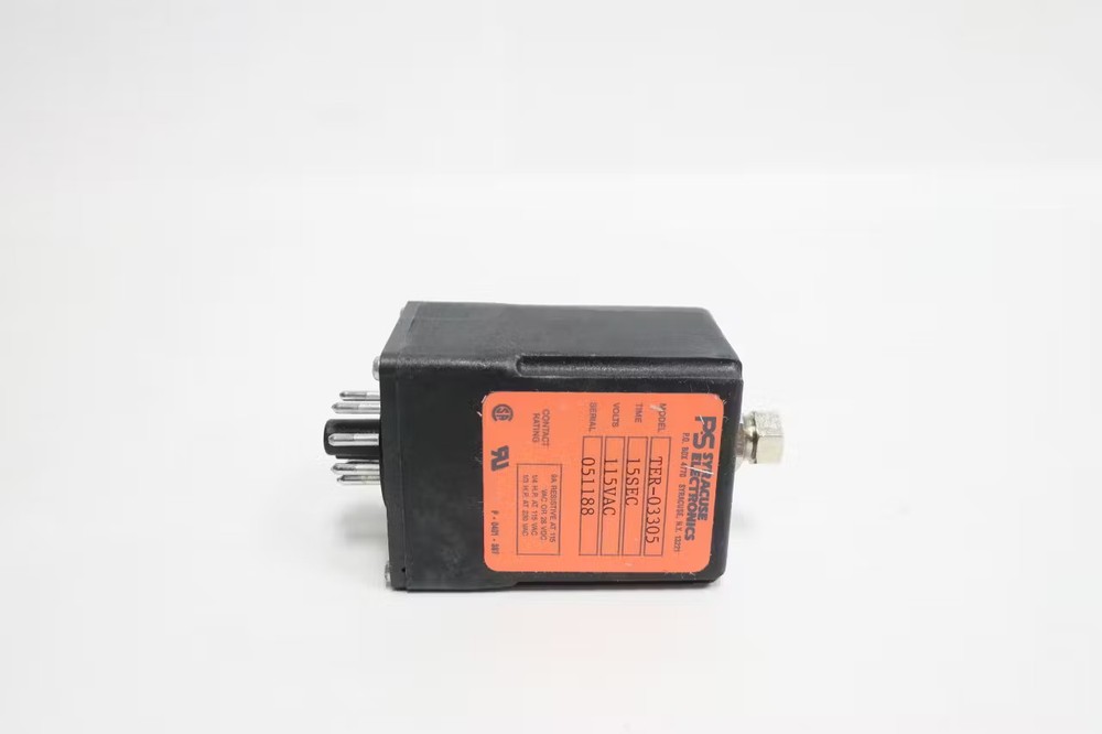 Syracuse Electronics TER-03305 Time Delay Relay 15sec 115v-ac