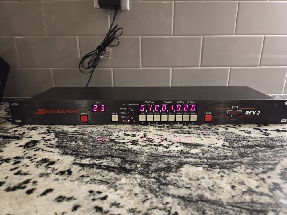 JL Cooper MSB Plus REV 2 MIDI Patch Bay / Thru Box - excellent condition