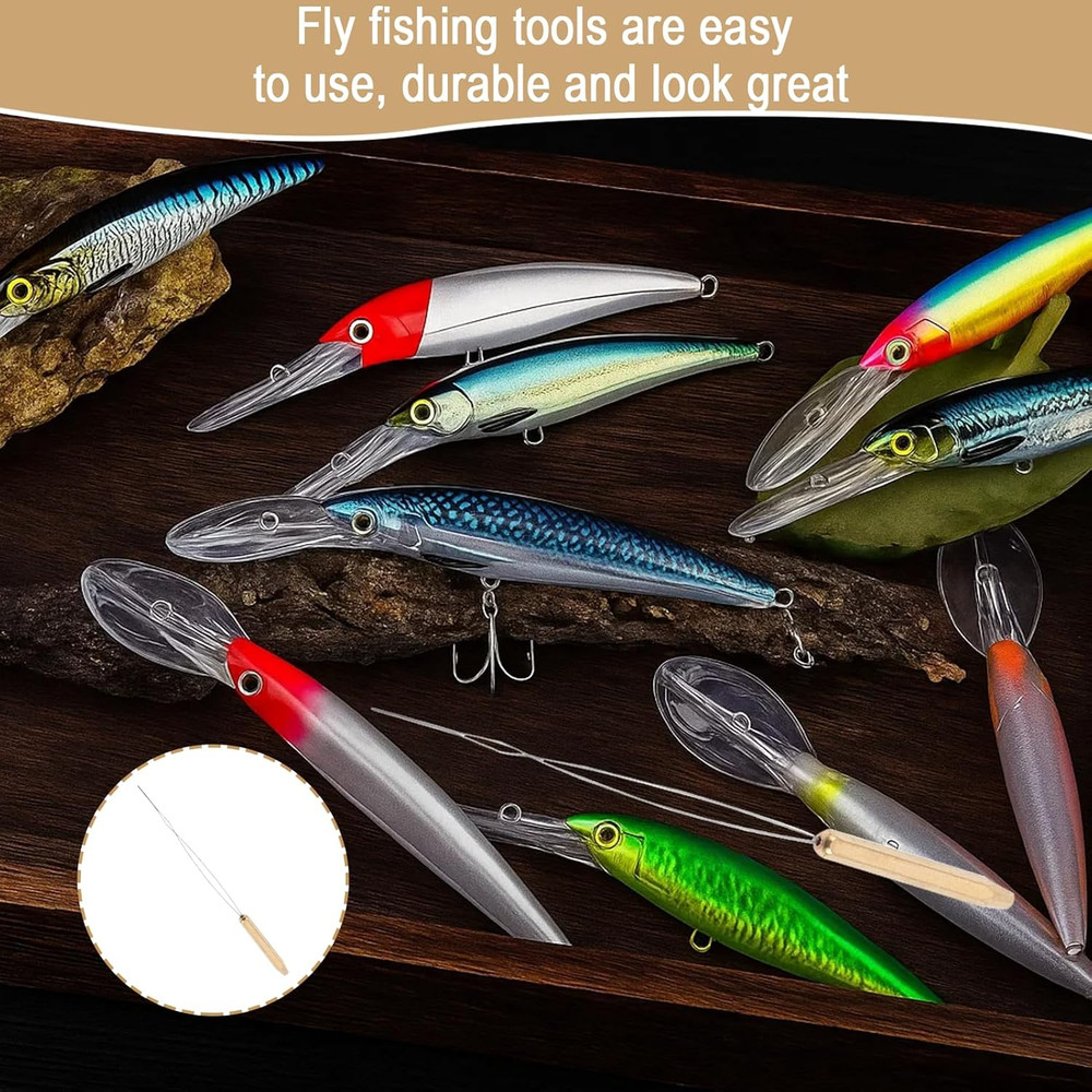 Fly Tying Bobbin, Stainless Steel Bobbin Threader with Ergonomic Handle, Durable