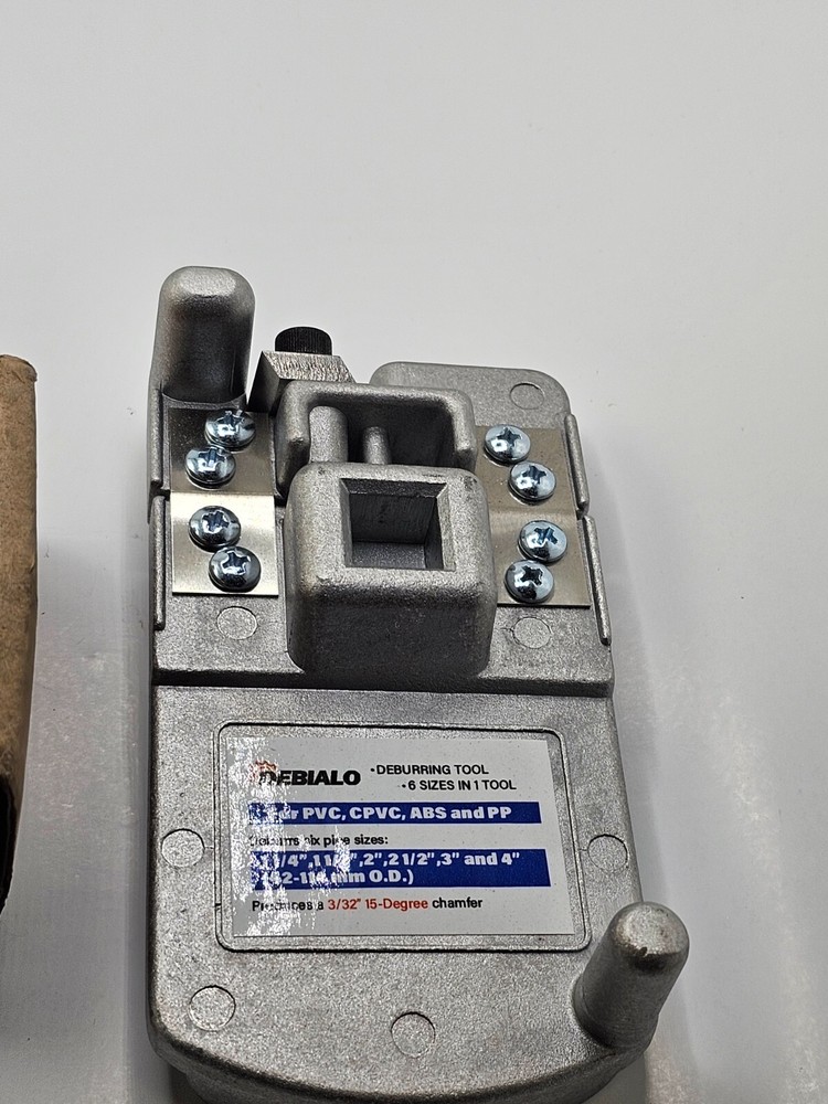 Debialo Deburring Tool For PVC,CPVC,ABS, and PP 6 Sizes in 1 Tool