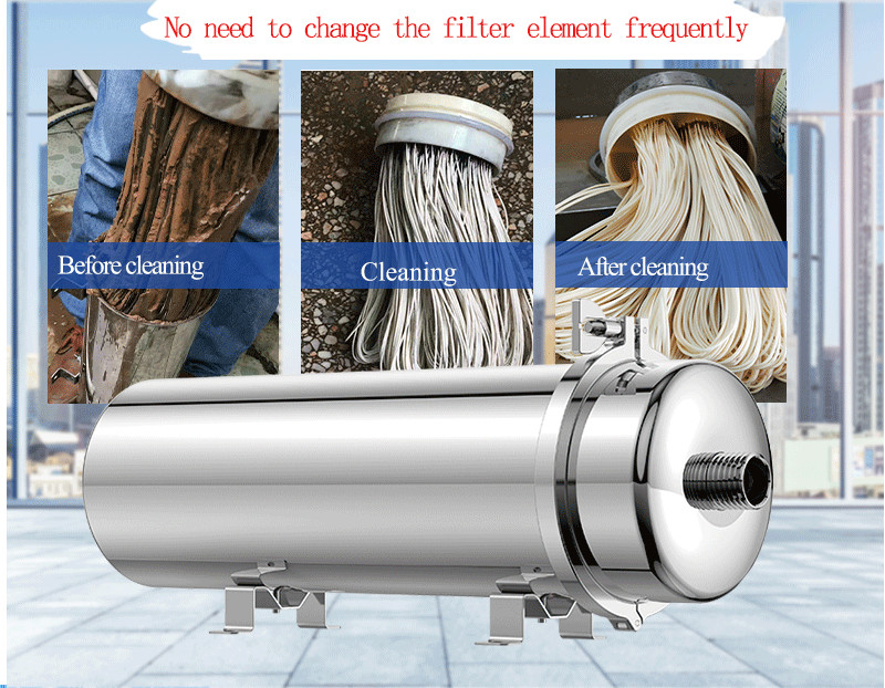 3/4" PVDF ultrafiltration membrane filter Stainless Steel Housing River water
