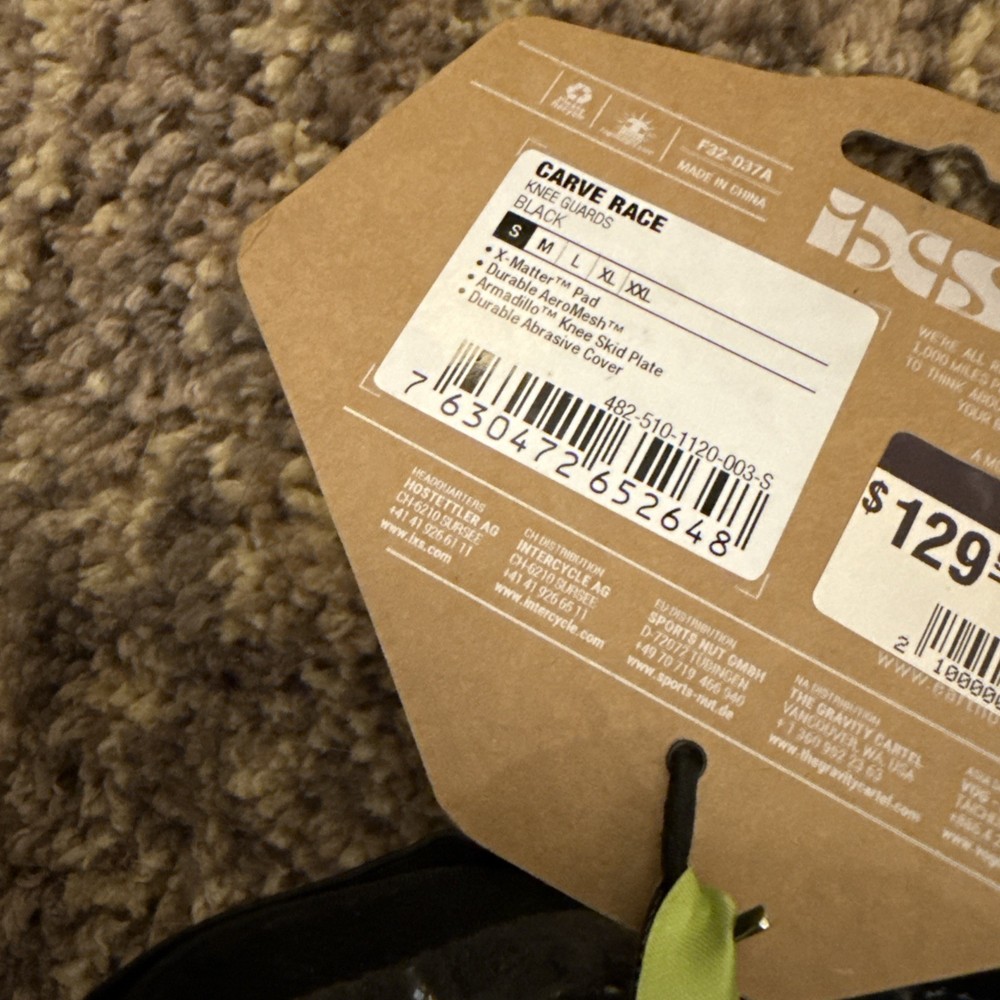 Ixs Carve Race Knee Armor Small