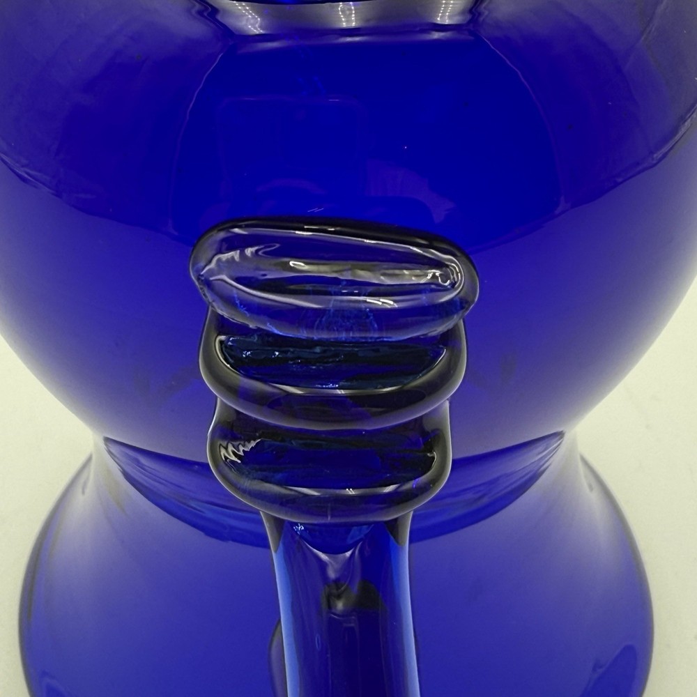 Siegel Type Cobalt Blue Glass Cream Pitcher