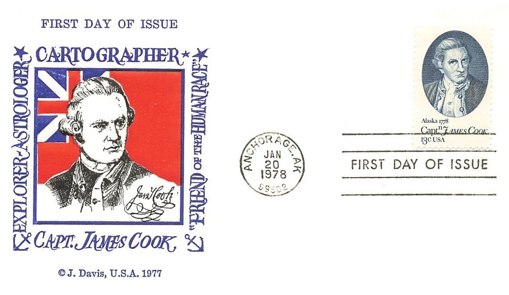 1732 13c CAPT. JAMES COOK - J. Davis