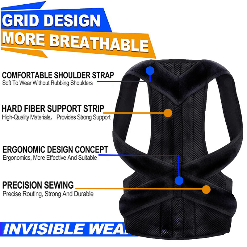 Adjustable Posture Corrector Heavy Lifting Back Support Belt Secure Safety Work