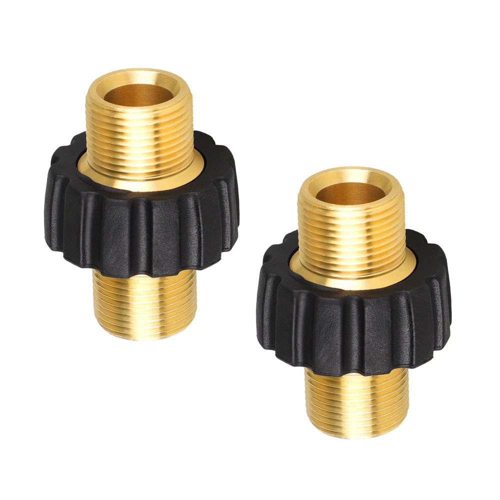 2 x Pipe Hose Adapter Pressure Washer Connector With 22mm Outer Thread