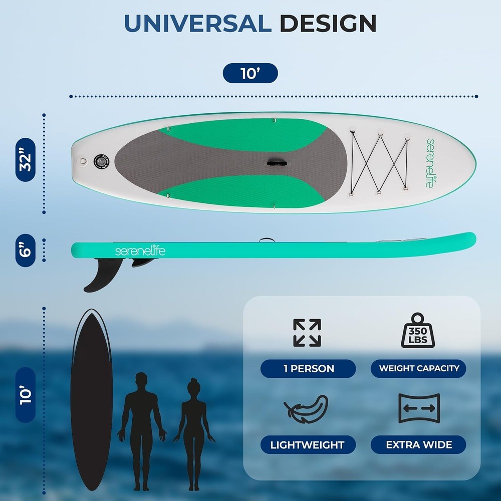 Easy-to-Setup Inflatable SUP Board - Ultimate Stability