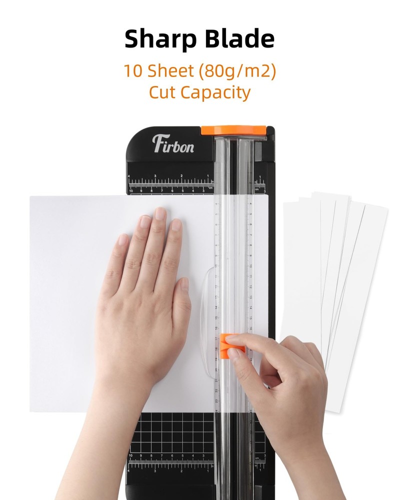 Firbon Paper Cutter Replacement Blade with Automatic Security 1-orange