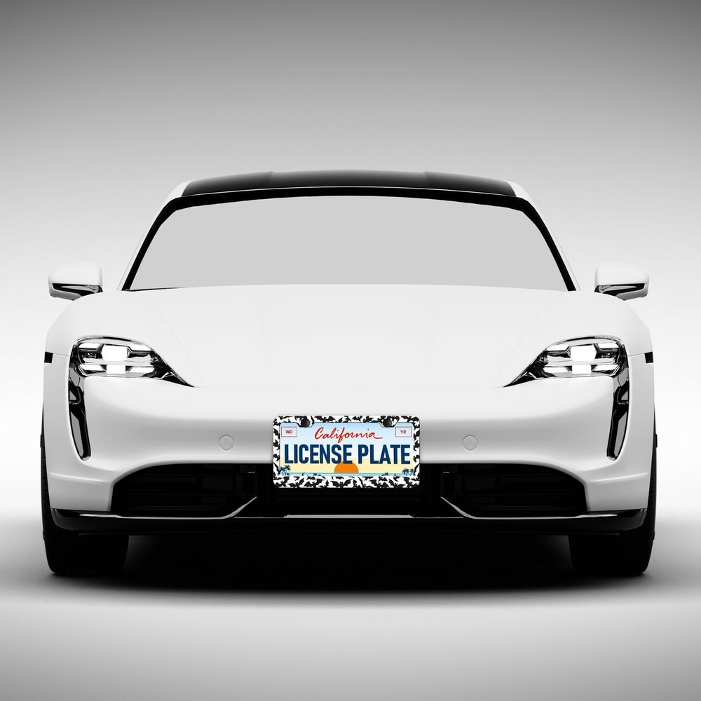 Gothic License Plate Frames 2Pack RustProof Aluminum Car Tag Holders
