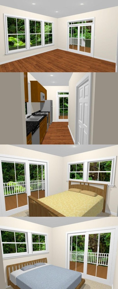 14x28 House -- 749 sq ft -- PDF FloorPlan -- Model 6A