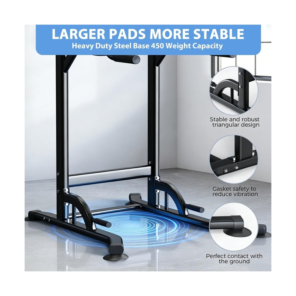 ZENOVA Pull Up Bar, Multi-Function Pull Up Dip Bar Station, Home Gym Workout ...