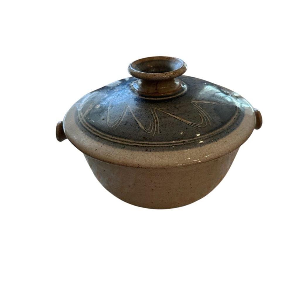 Vintage Stoneware Funnel Steam Pot