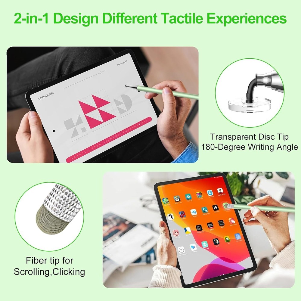3-Pack Touchscreen Stylus Pens for iPhone, iPad, Android High Sensitivity