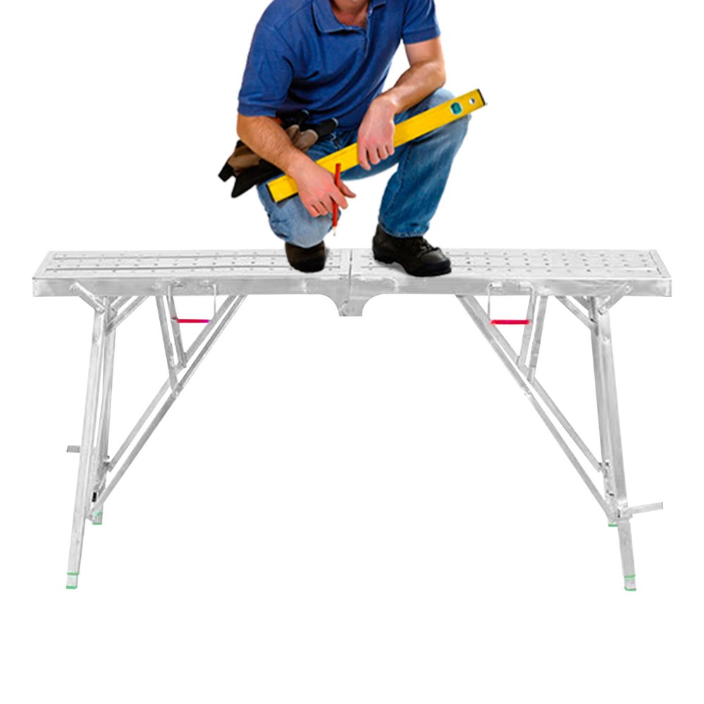 Folding Scaffolding Portable Work Platforms Step Ladder Height Adjustable