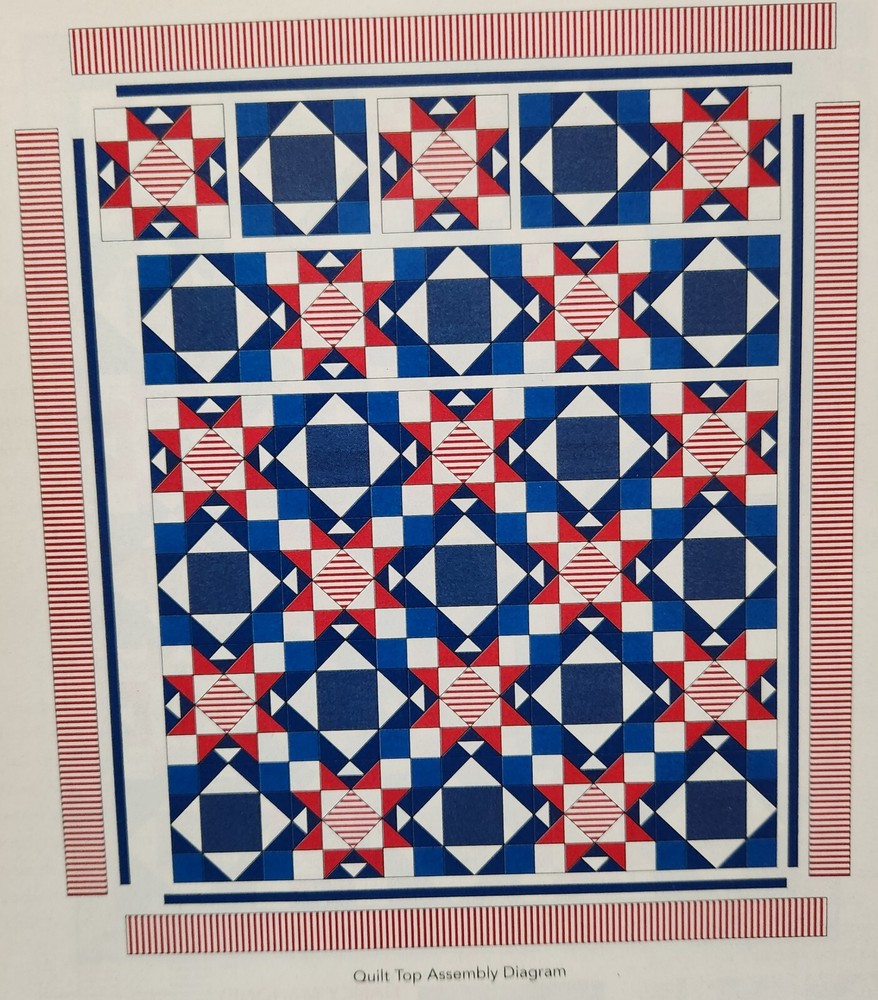 "Bountiful Stars" Quilt Pattern from 2016 Magazine Intermediate