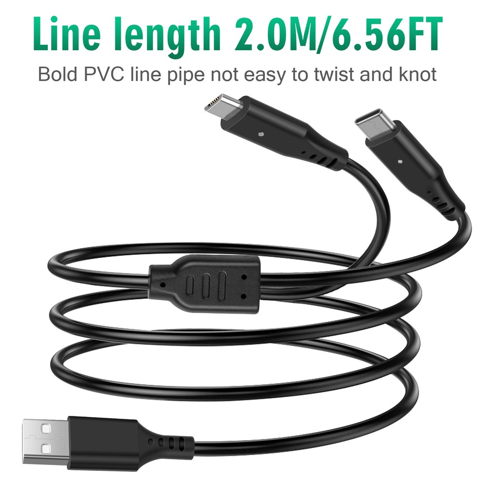 For Xbox One S X/Series X S Controller 2 Rechargeable Battery Pack+USB-C Cable