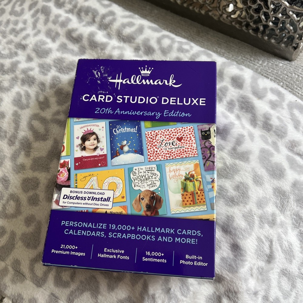 Hallmark Card Studio Deluxe 20th Anniversary DVD Box Set Create PC Software
