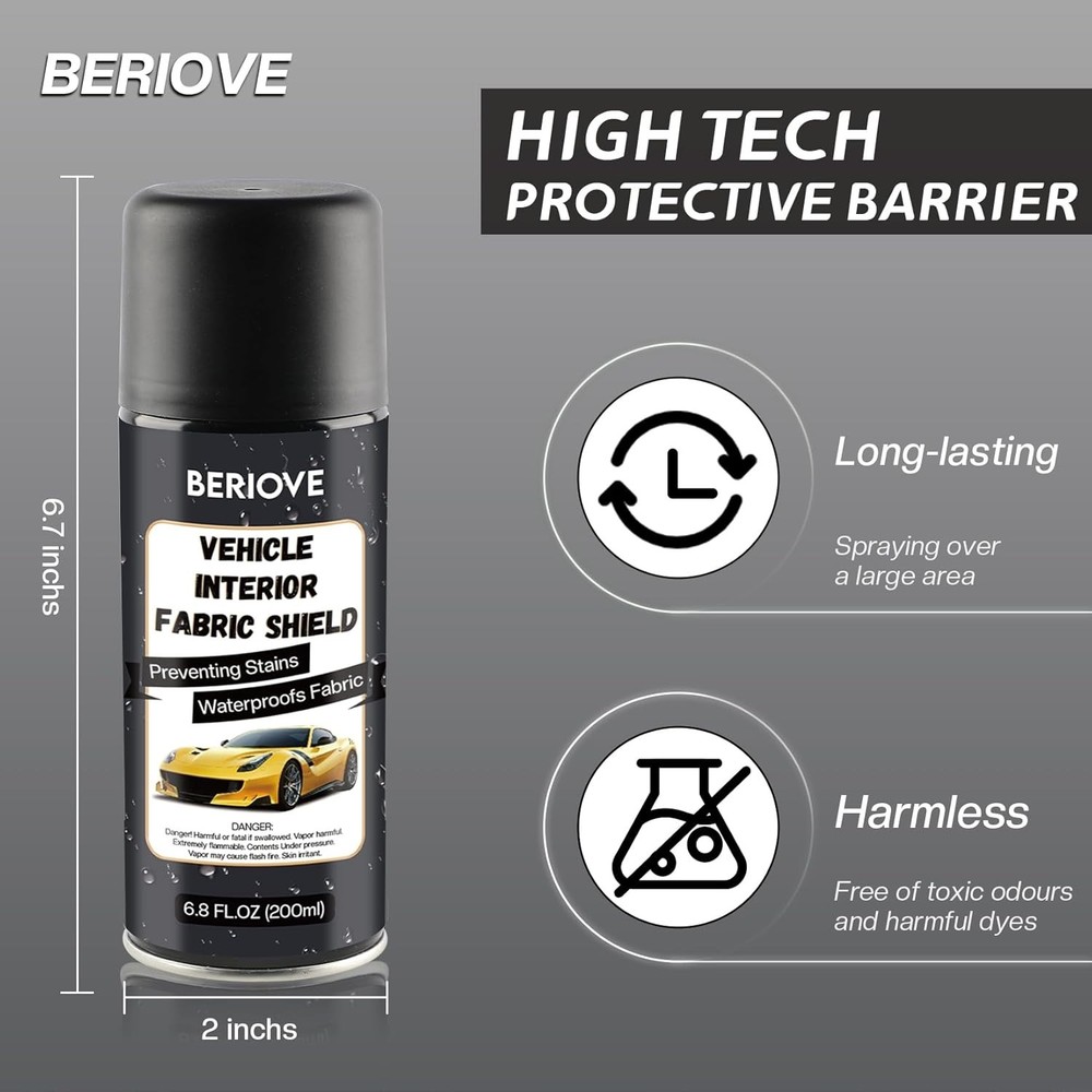 Car Fabric Protector Spray Interior Carpet Cleaning Shield Stains Preventer AM